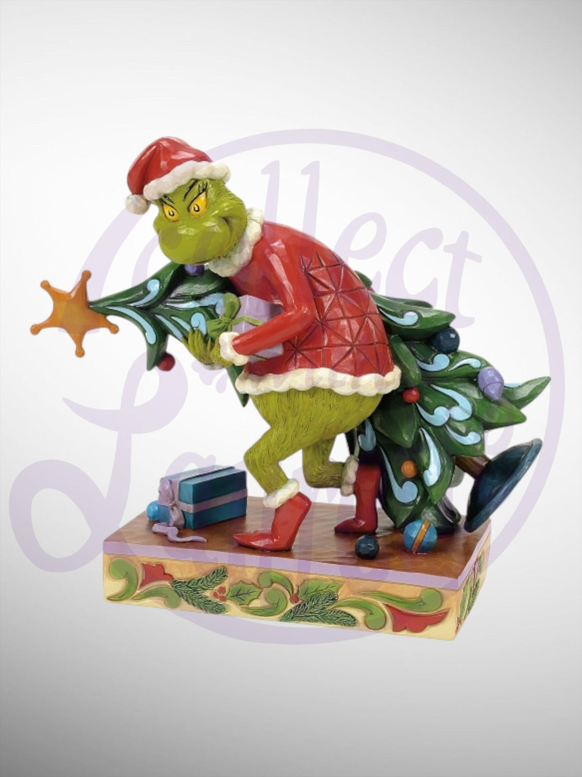 Jim Shore Dr. Seuss The Grinch - Grinch Carrying Stealing Tree Figurine